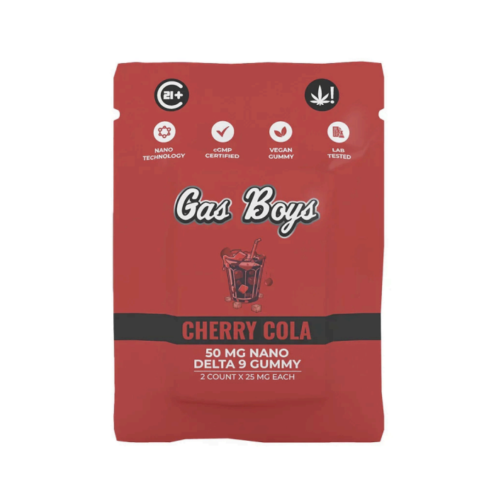 Gas Boys D9 Gummies 2pc 50mg Nano Delta 9 / Cherry Cola